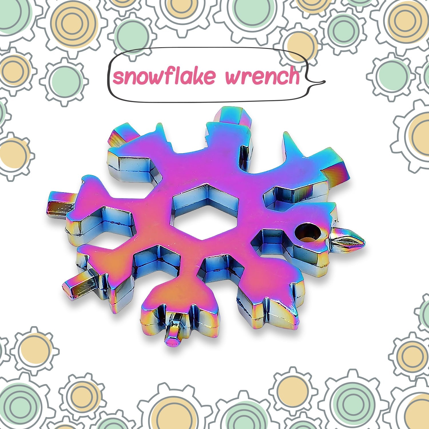 Durable & Portable 18-in-1 Snowflake Multi-Tool – Bottle Opener, Screwdriver & Wrench Kit Durable & Portable 18-in-1 Snowflake Multi-Tool – Bottle Opener, Screwdriver & Wrench Kit